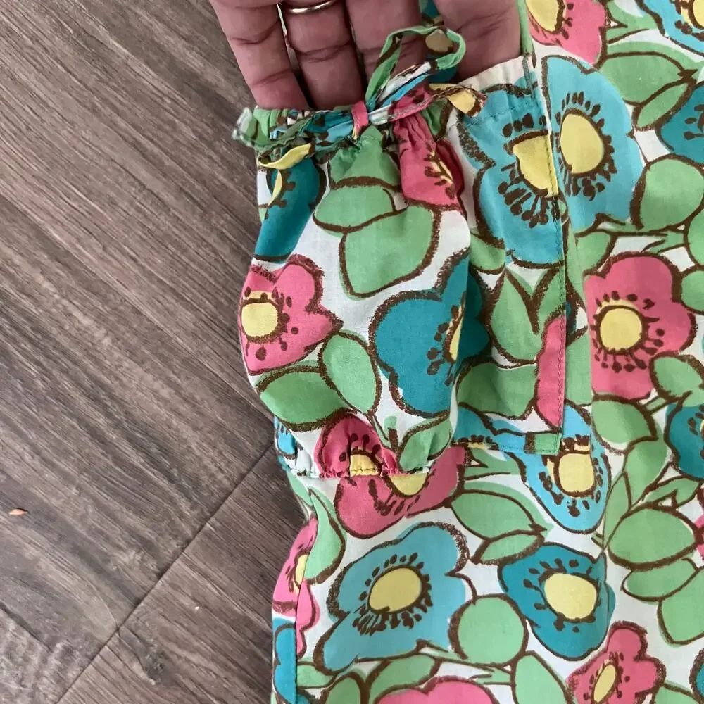 🦄 3/$36 Mini Boden Sundress Girls 9–10 Floral Cotton Drawstring Pockets